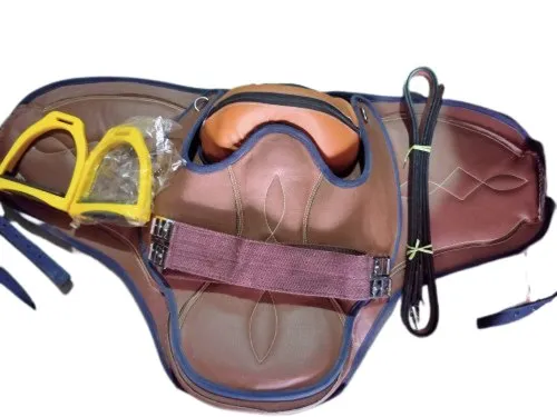 Brown Leather Treeless Saddle